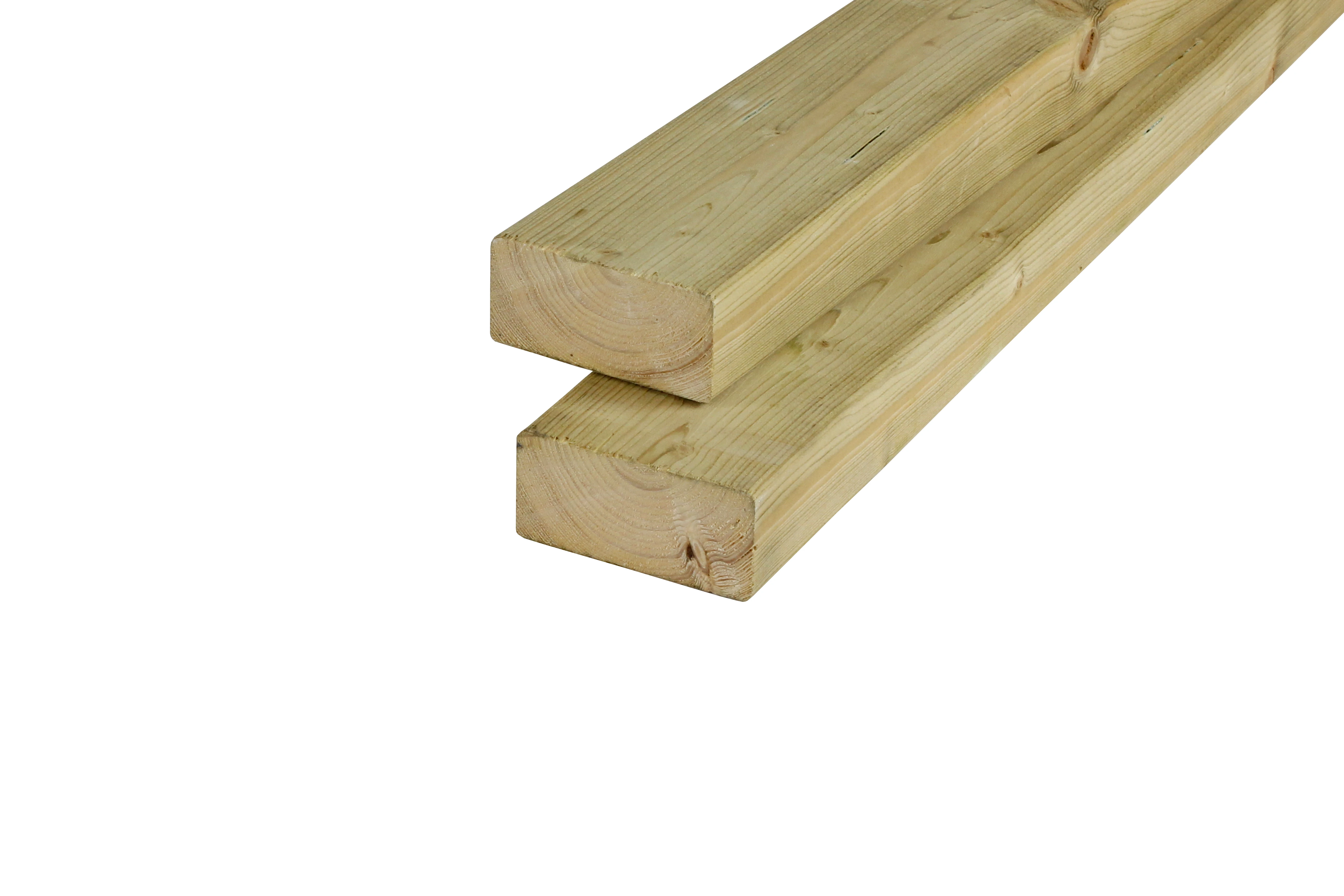 Vuren Regel 4.5 x 9.5 cm (45 x 95 mm) Geschaafd Geïmpregneerd - Lengte 300 cm - Afbeelding 1